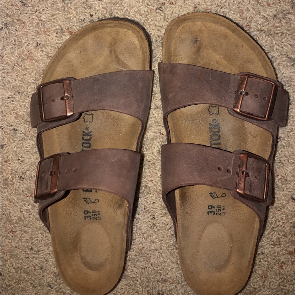 Arizona Leather Birkenstocks, Size 39